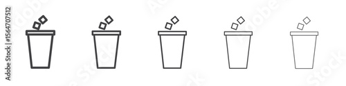 Do not litter icon simple illustration collection symbol