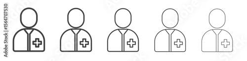 Doctor icon simple illustration collection symbol