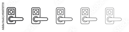 door knob icon simple illustration collection symbol