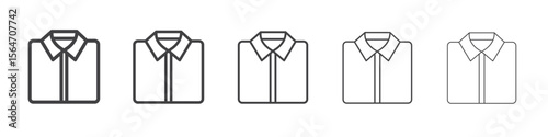 dress shirt icon simple illustration collection symbol