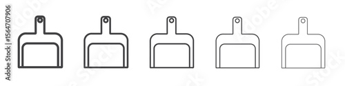 Dustpan icon simple illustration collection symbol