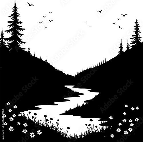 hiker outdoor  adventure, mountains biker  vector bundle