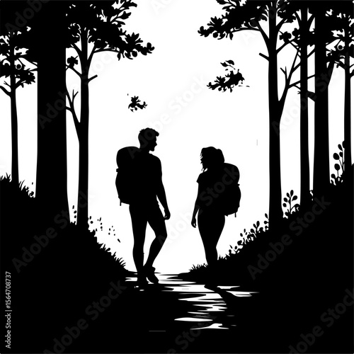 hiker outdoor  adventure, mountains biker  vector bundle