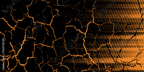 orange black brush Car sticker wrap pattern banner abstract sporty lines black orange color combination grunge brush modern pattern racing motorsport vector design.