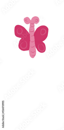 pink rose butterfly