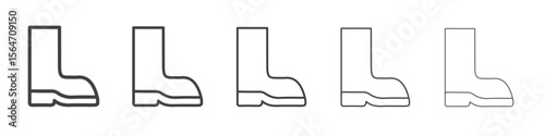 Fishing boots icon simple illustration collection symbol