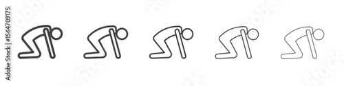 Flexibility icon simple illustration collection symbol