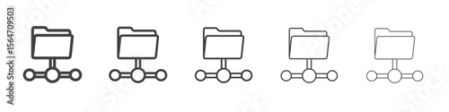 FTP navigate up icon simple illustration collection symbol