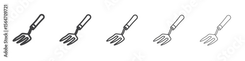 garden fork icon simple illustration collection symbol