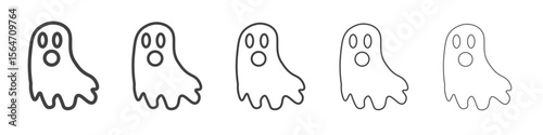 ghost icon simple illustration collection symbol