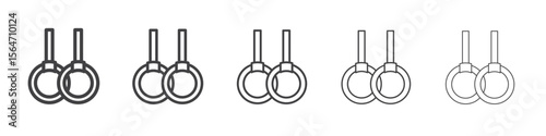 gym rings icon simple illustration collection symbol