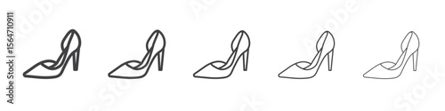 heels icon simple illustration collection symbol