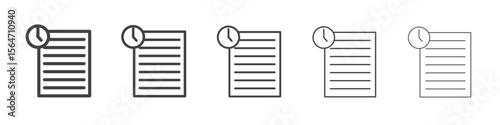 history icon simple illustration collection symbol