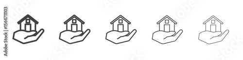 home loan icon simple illustration collection symbol