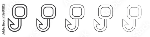Hook icon simple illustration collection symbol