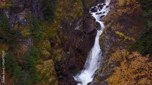 water stream in himalayas, waterfall in India