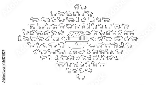 Noah's Ark Animals Save From The Flood