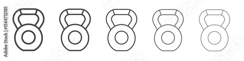 kettlebell icon simple illustration collection symbol