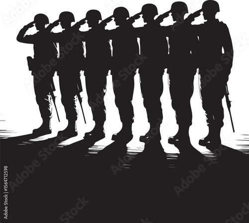 American soldiers, military, army,  vector bundle