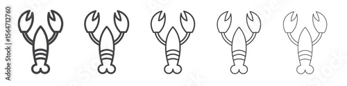 lobster icon simple illustration collection symbol