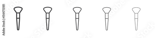makeup brush icon simple illustration collection symbol