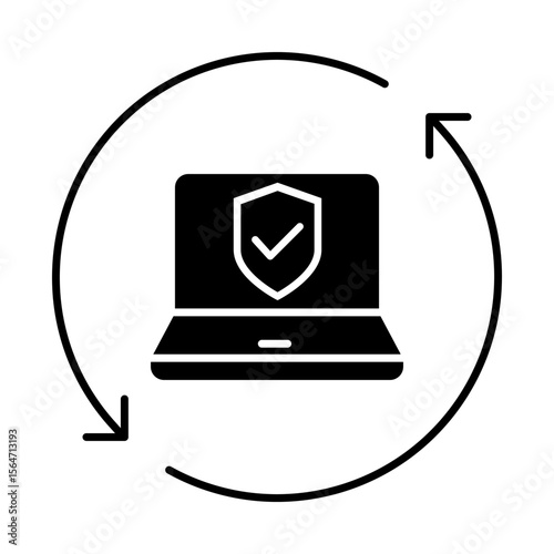 Cybersecurity vector icon. Firewall illustration sign. Web protection symbol. Cyber security web icon.