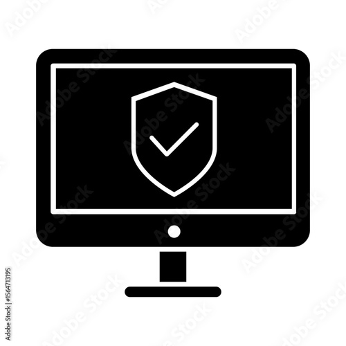 Cybersecurity vector icon. Firewall illustration sign. Web protection symbol. Cyber security web icon.