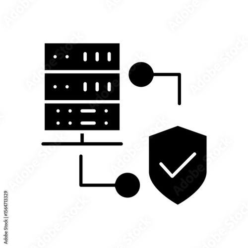 Cybersecurity vector icon. Firewall illustration sign. Web protection symbol. Cyber security web icon.
