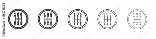 manual shift icon simple illustration collection symbol