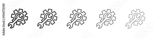 mechanic settings icon simple illustration collection symbol