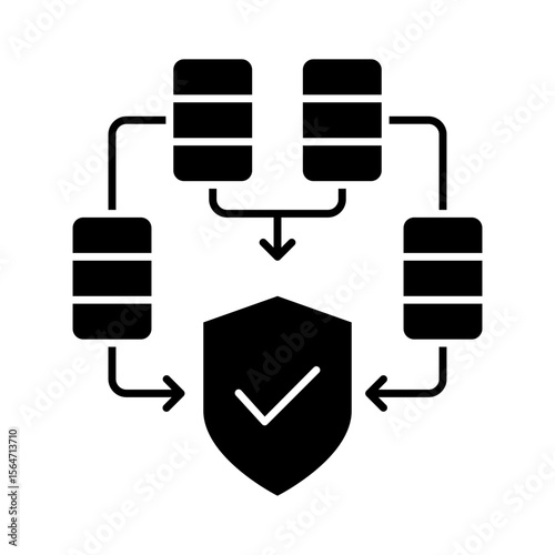 Cybersecurity vector icon. Firewall illustration sign. Web protection symbol. Cyber security web icon.