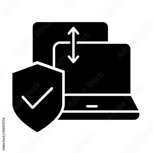 Cybersecurity vector icon. Firewall illustration sign. Web protection symbol. Cyber security web icon.