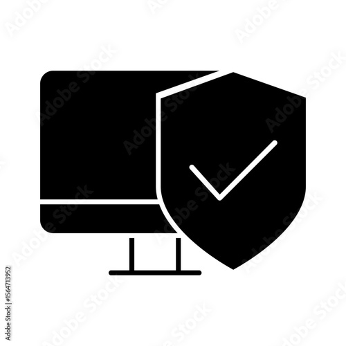 Cybersecurity vector icon. Firewall illustration sign. Web protection symbol. Cyber security web icon.