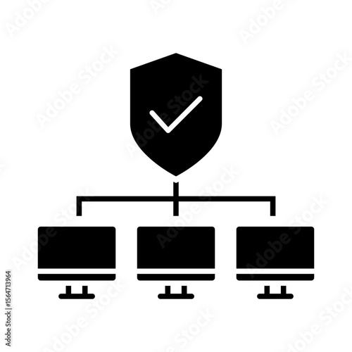 Cybersecurity vector icon. Firewall illustration sign. Web protection symbol. Cyber security web icon.