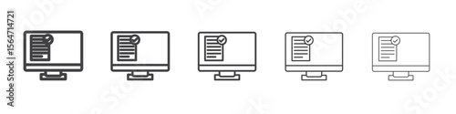official information icon simple illustration collection symbol