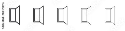 Open windows icon simple illustration collection symbol
