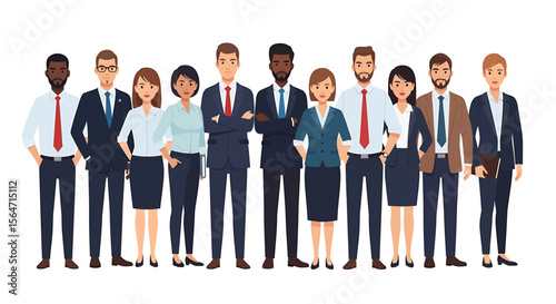 Diverse Business Team Workforce Togetherness and Professional Growth