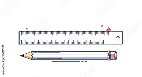 Pencil and Ruler Essential Tools for Precision