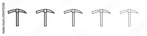 pickaxe icon simple illustration collection symbol