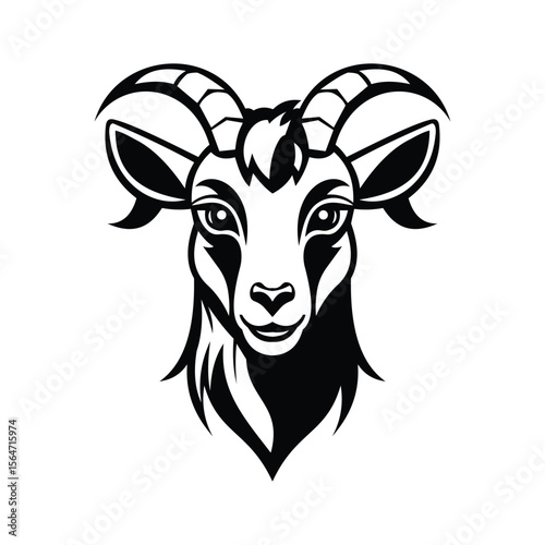 A fierce glyph icon of cougar head mascot