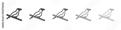 raven icon simple illustration collection symbol