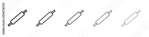rolling pin icon simple illustration collection symbol