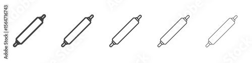 rolling pin icon simple illustration collection symbol