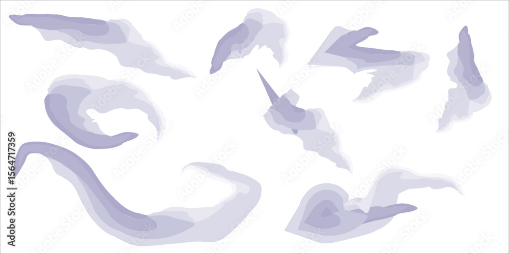 Fototapeta premium blue brush stroke isolated on background. Vector brush strokes for ink paint, grunge design elements, banners, watercolor design, dirty texture. Trendy brush strokes, vector illustration