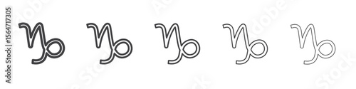 Scorpio zodiac sign icon simple illustration collection symbol