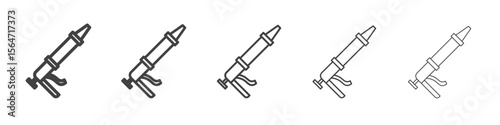 sealant gun icon simple illustration collection symbol