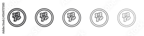 shaobing icon simple illustration collection symbol