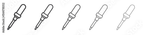 Soldering iron icon simple illustration collection symbol