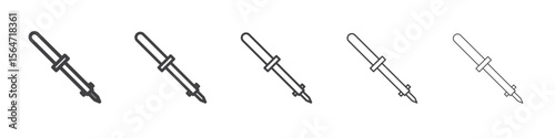 Soldering iron icon simple illustration collection symbol