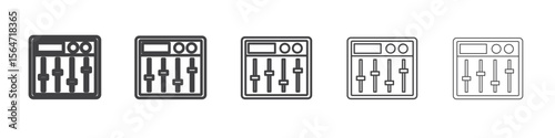 sound mixer icon simple illustration collection symbol